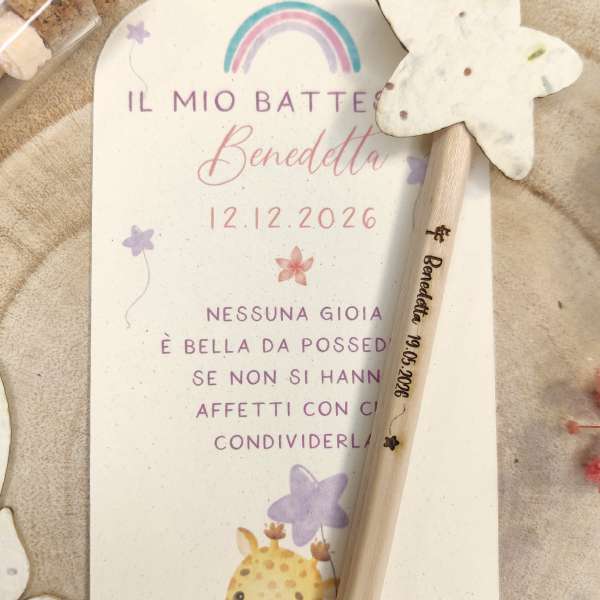 matita piantabile battesimo